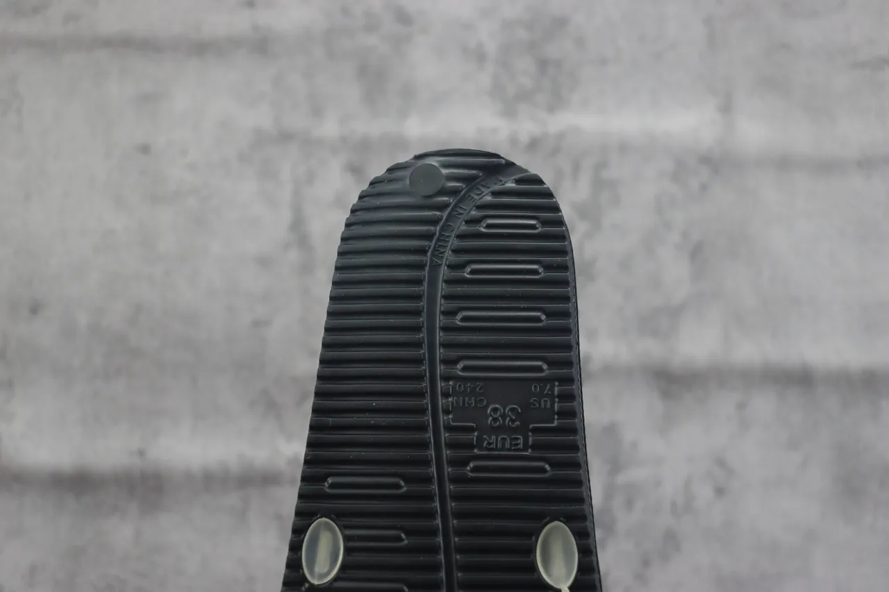 Translucent Gray Strap Black Sole Slide Slipper 3
