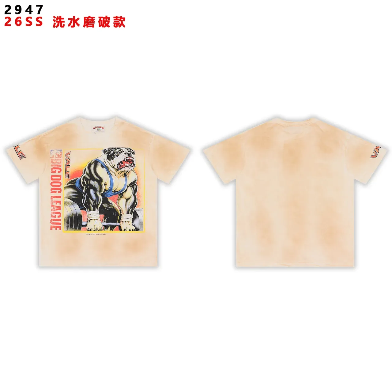 Vale Big Dog League Washed Graphic T-Shirt 5