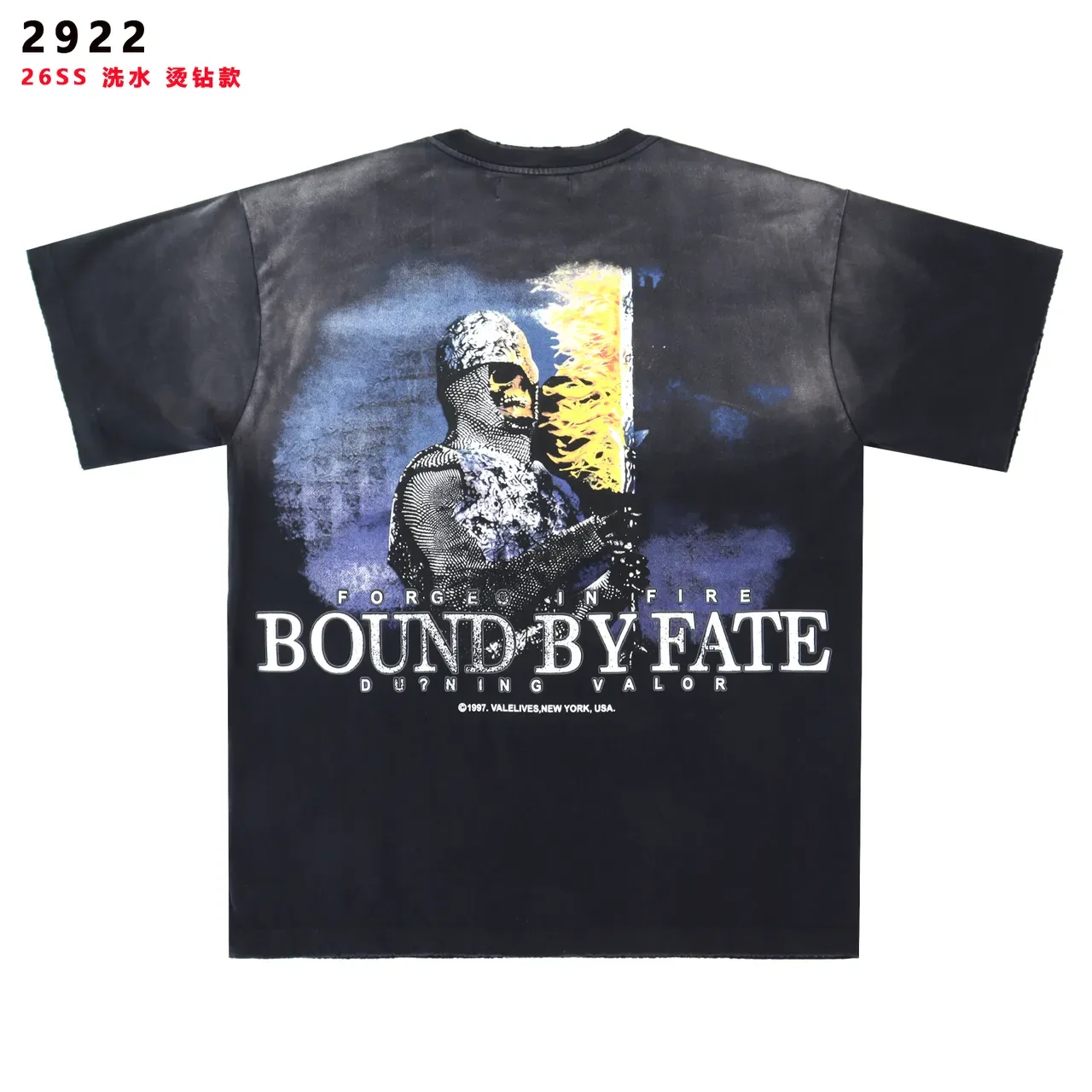 Valley Dreams Bound By Fate Distressed Graphic T-Shirt 2