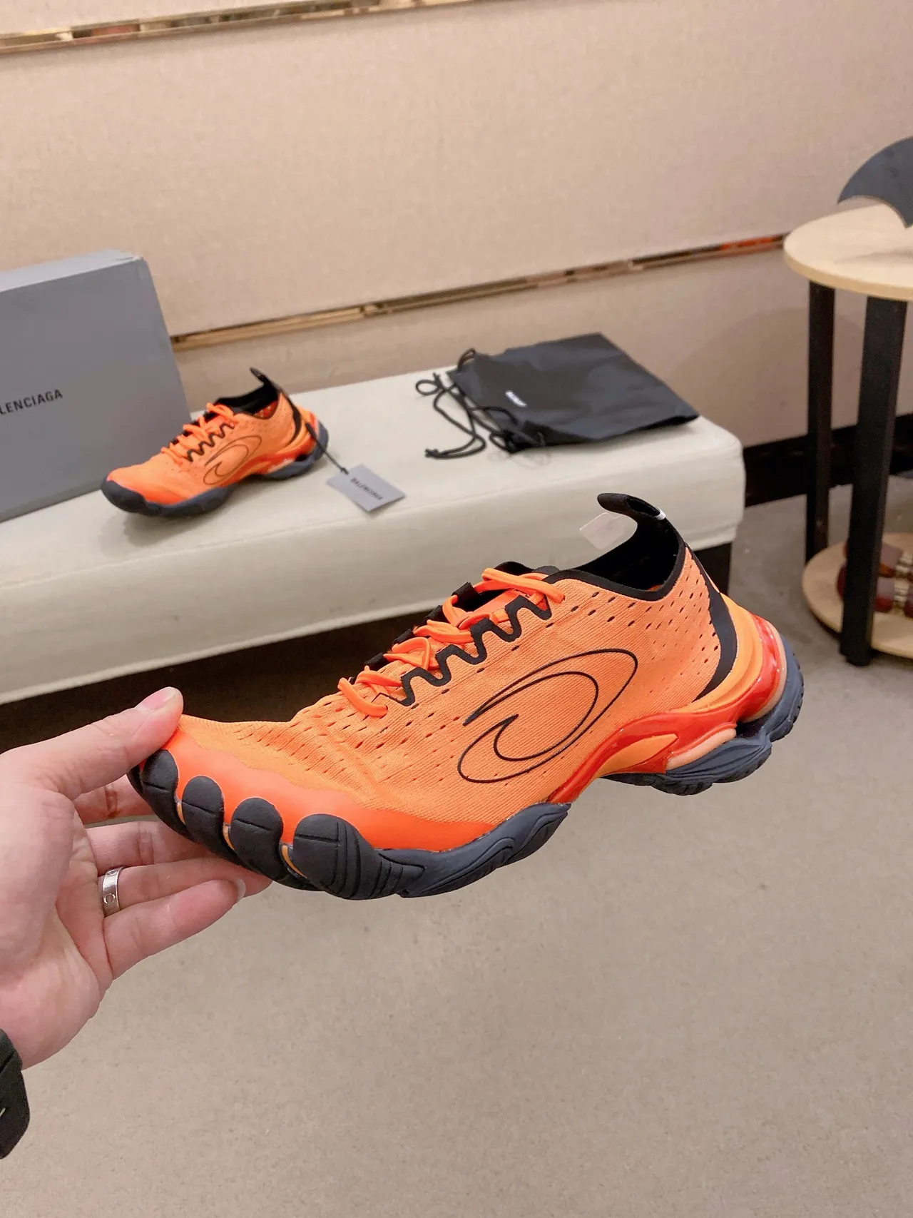 Vibram FiveFingers Orange Black Running Shoes 3
