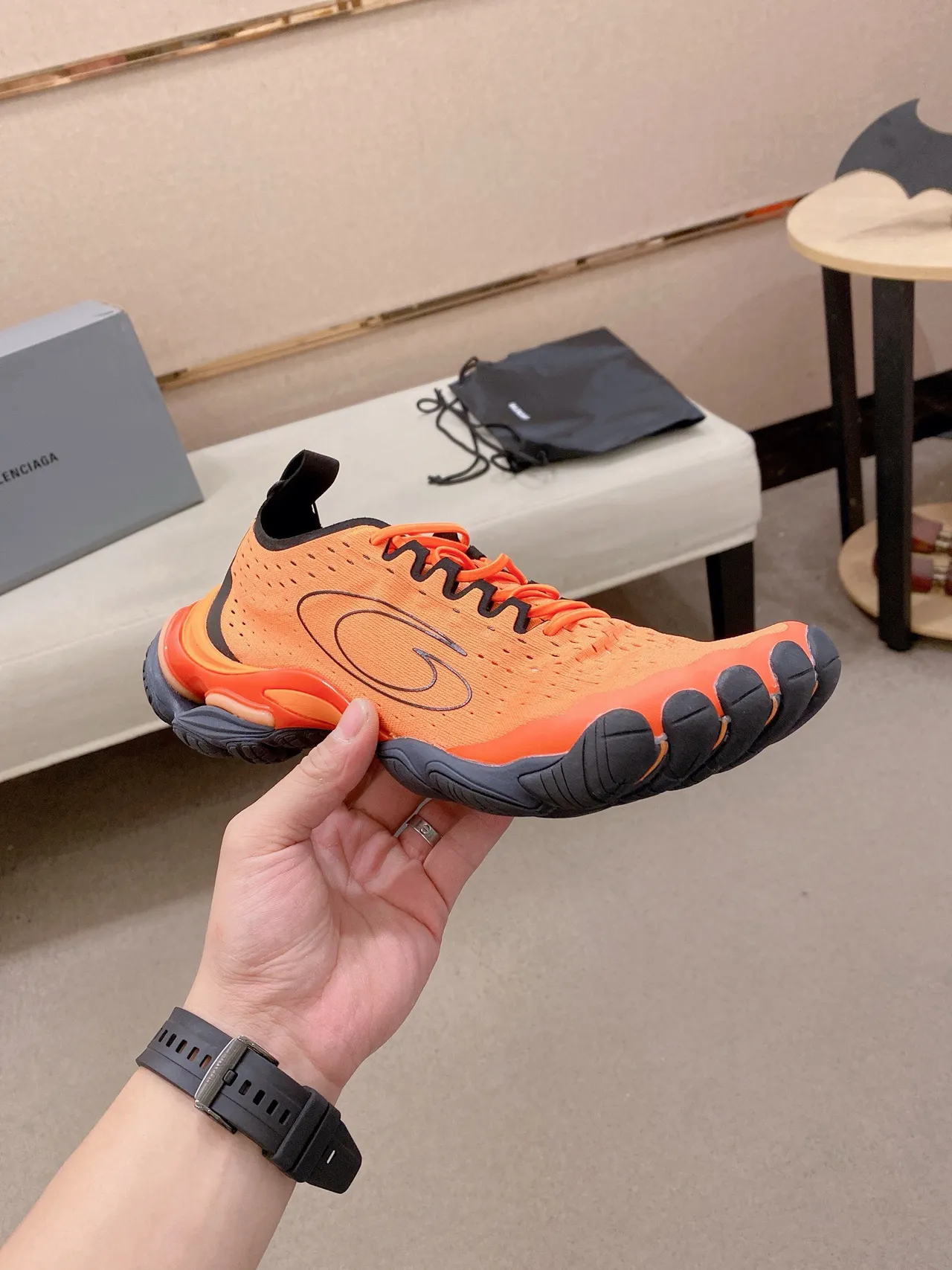 Vibram FiveFingers Orange Black Running Shoes 4