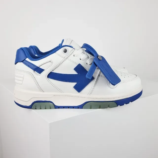 Sneaker Low-Top Blanc et Bleu Arrow-Logo 3