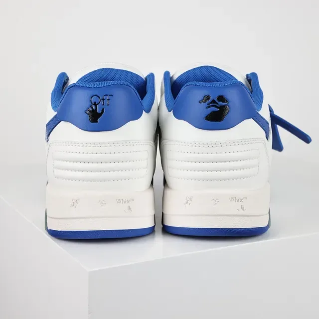 Sneaker Low-Top Blanc et Bleu Arrow-Logo 8