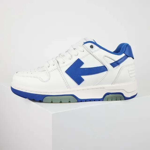 Sneaker Low-Top Blanc et Bleu Arrow-Logo 9