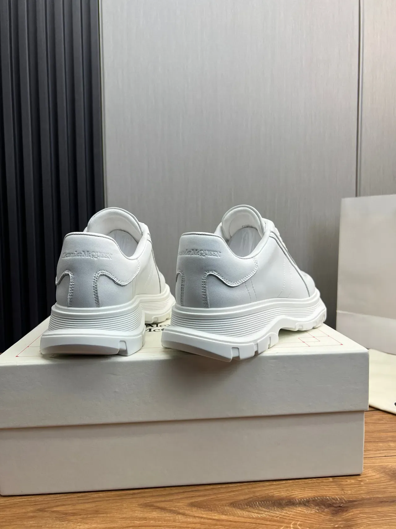 White Chunky Sole Panelled Sneaker 6