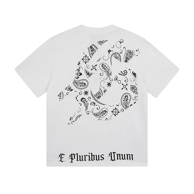 White Graphic-Print Oversized Double-Sided T-Shirt 3