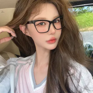 Gentle Monster Black Cat-Eye Optical Glasses