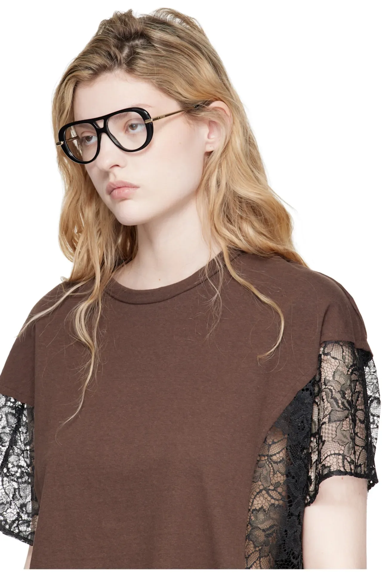 Gentle Monster Oversized Rectangular Black Frame Brown Lens Sunglasses 4