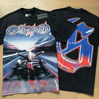 T-shirt Godspeed à col rond imprimé graphique