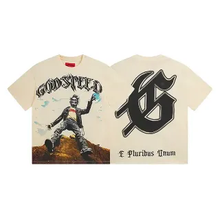 T-shirt oversize imprimé graphique Godspeed