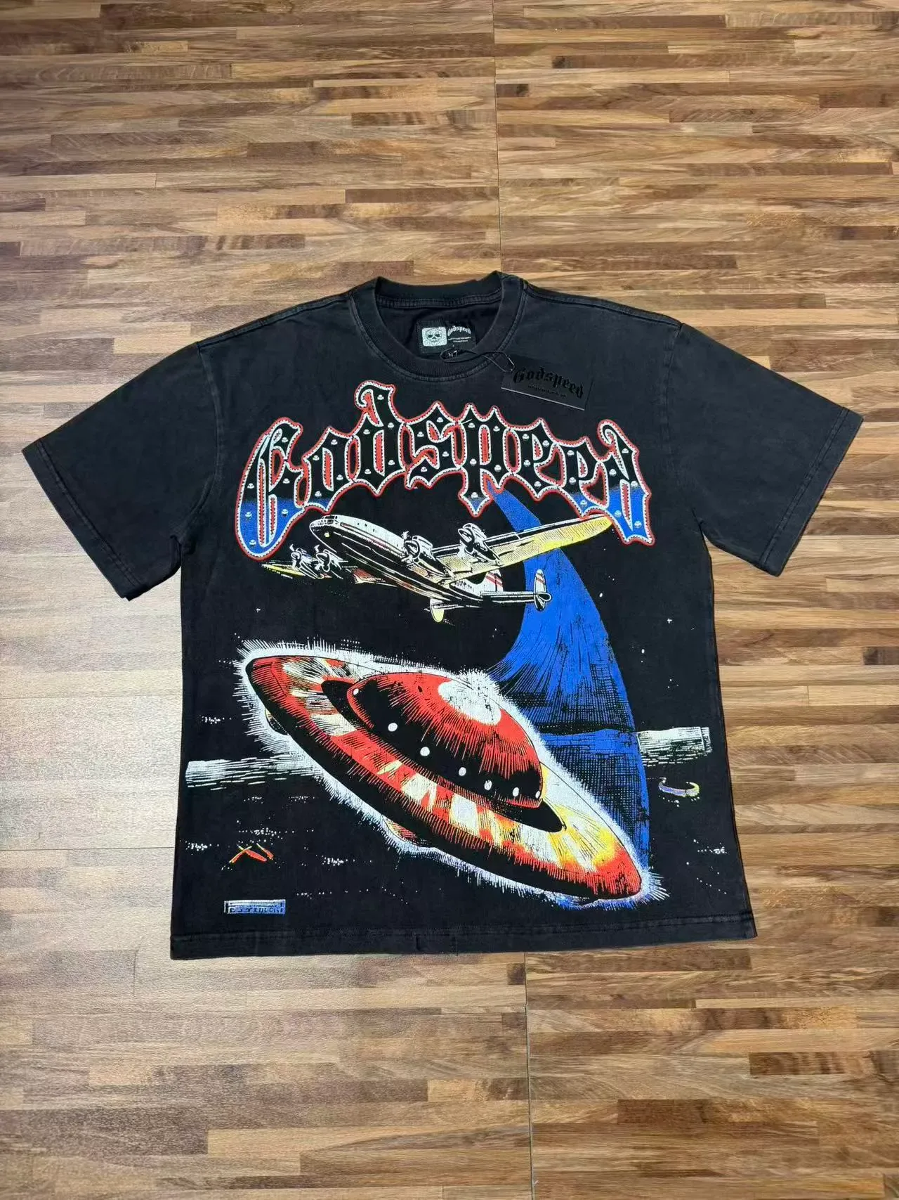 T-shirt oversize imprimé graphique Godspeed 3