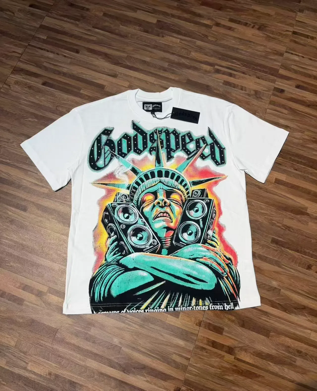Godspeed গ্রাফিক প্রিন্ট ওভারসাইজড টি-শার্ট 2