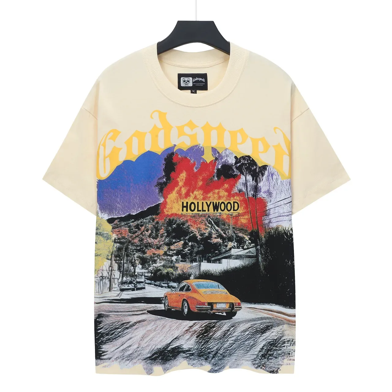 T-shirt oversize Godspeed à motif panneau Hollywood 3