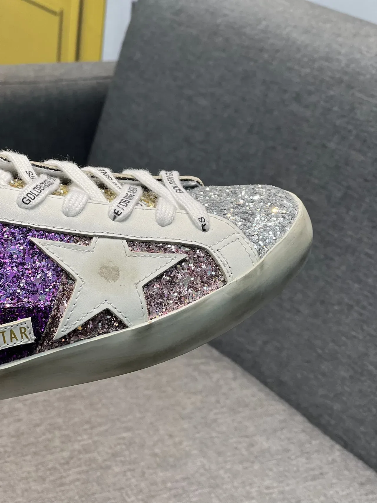 Golden Goose Superstar Glitter Star Lifestyle Sneakers 3