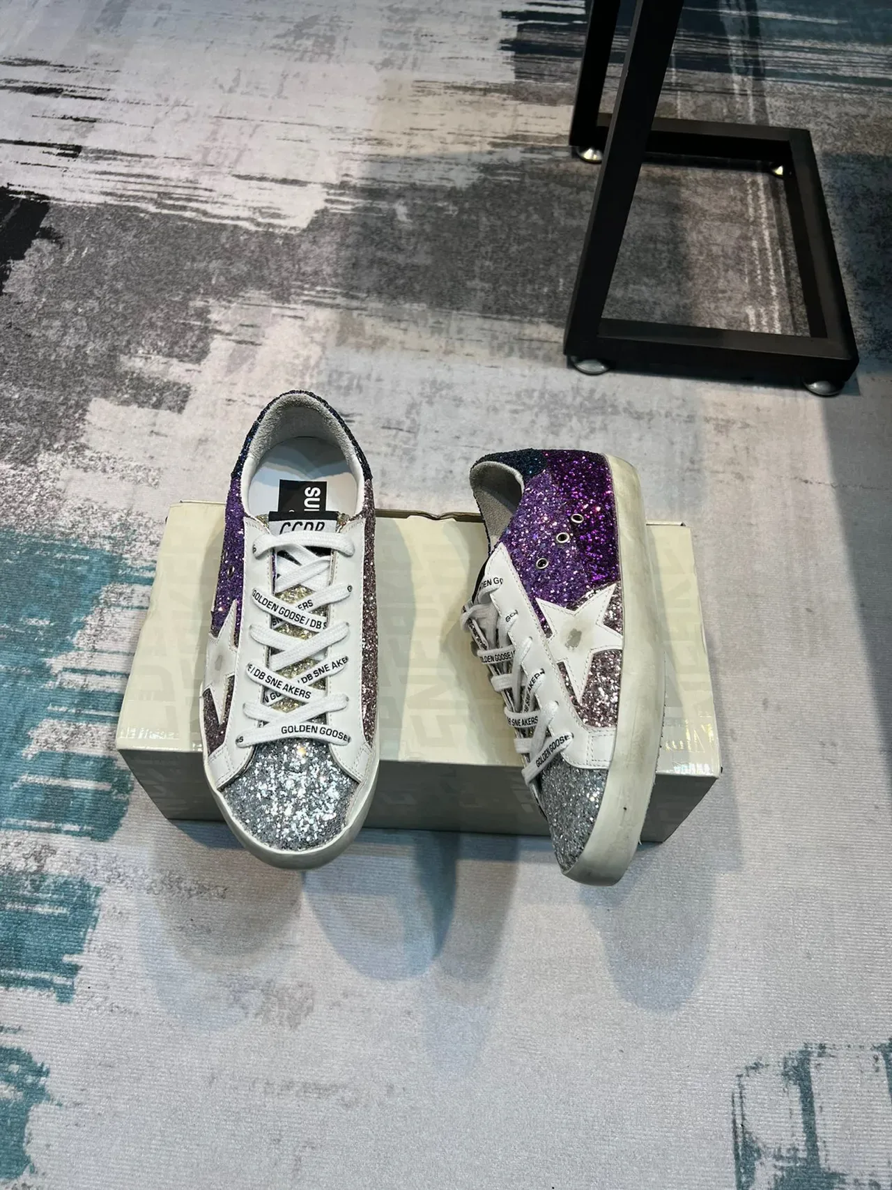Golden Goose Superstar Glitter Star Lifestyle Sneakers 4