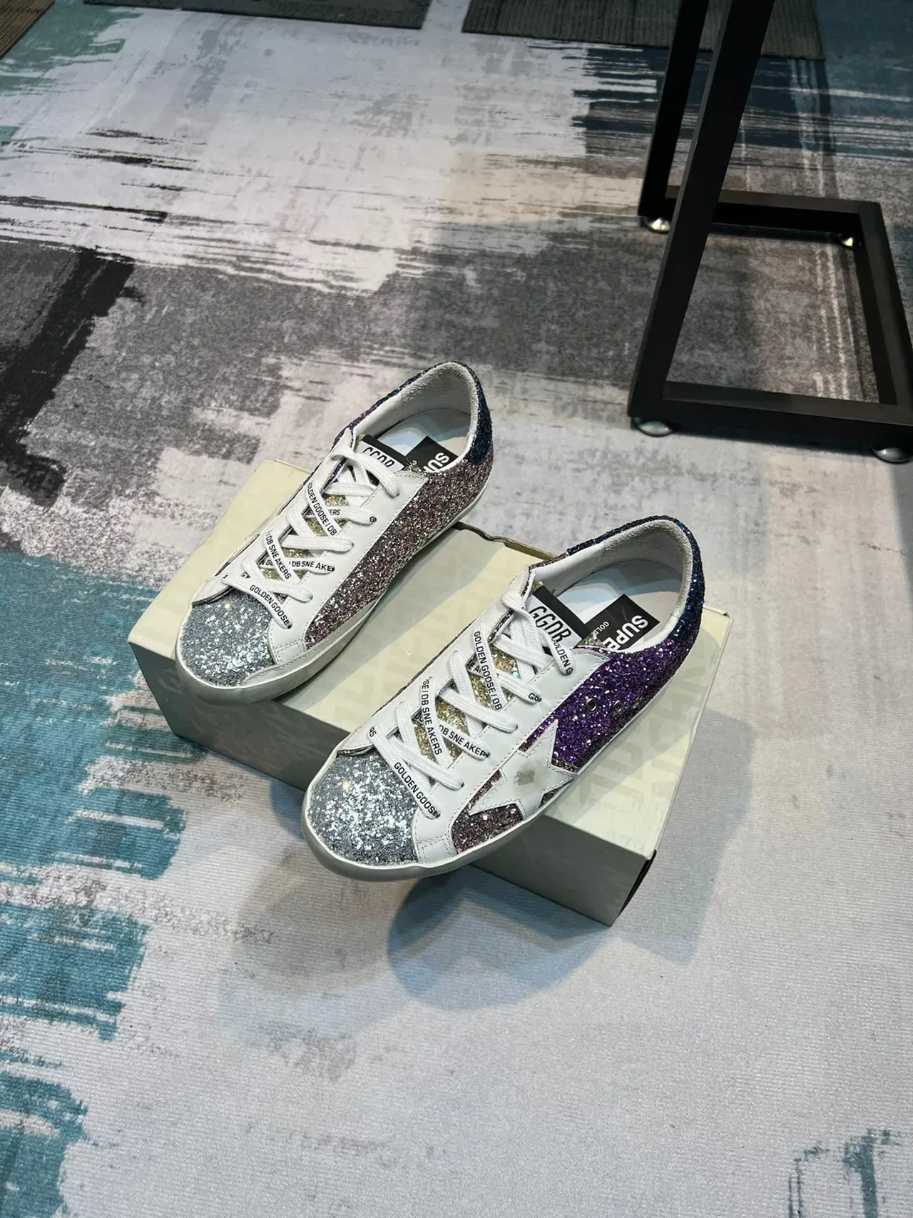 Golden Goose Superstar Glitter Star Lifestyle Sneakers 5