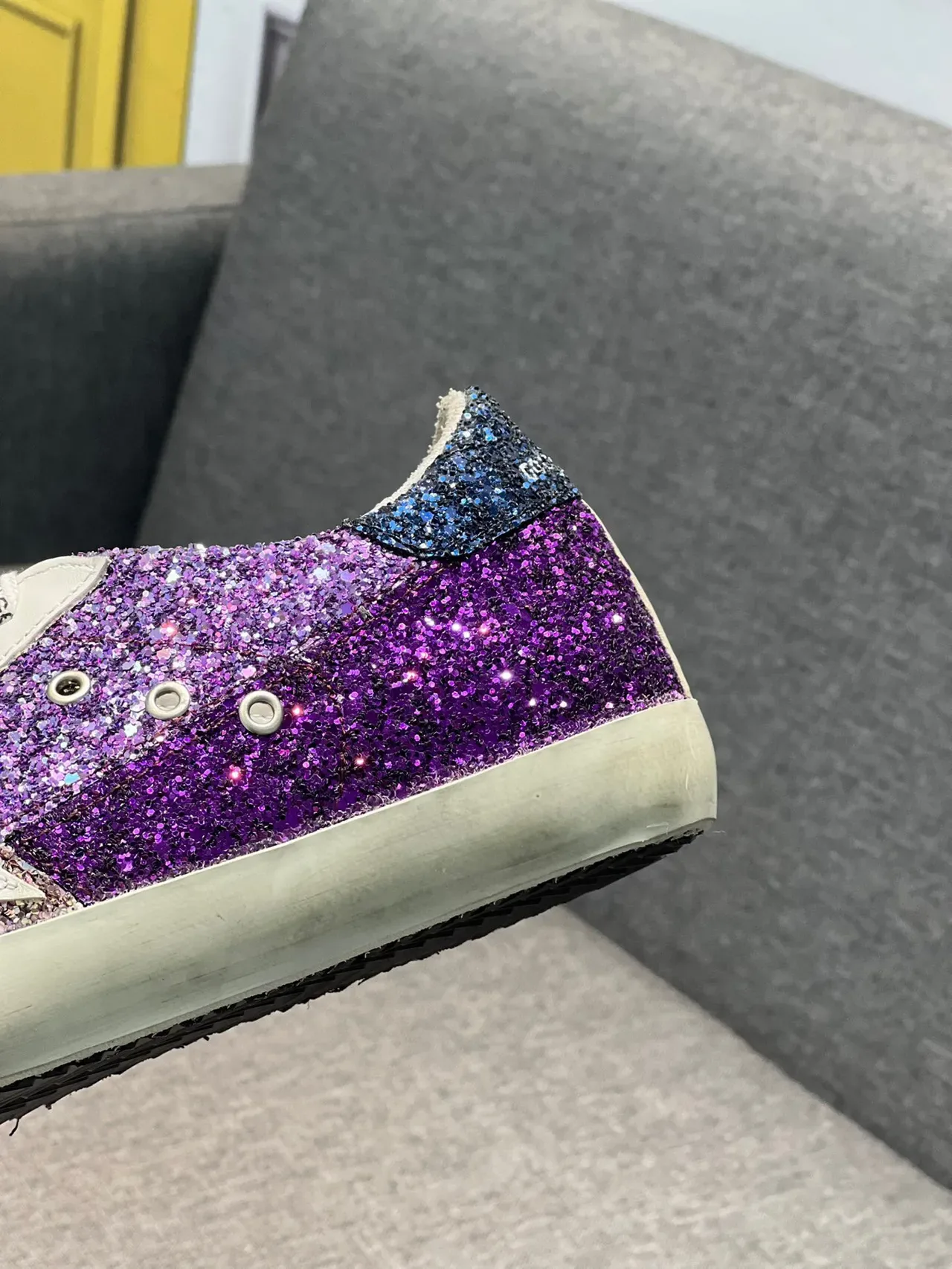 Golden Goose Superstar Glitter Star Lifestyle Sneakers 8