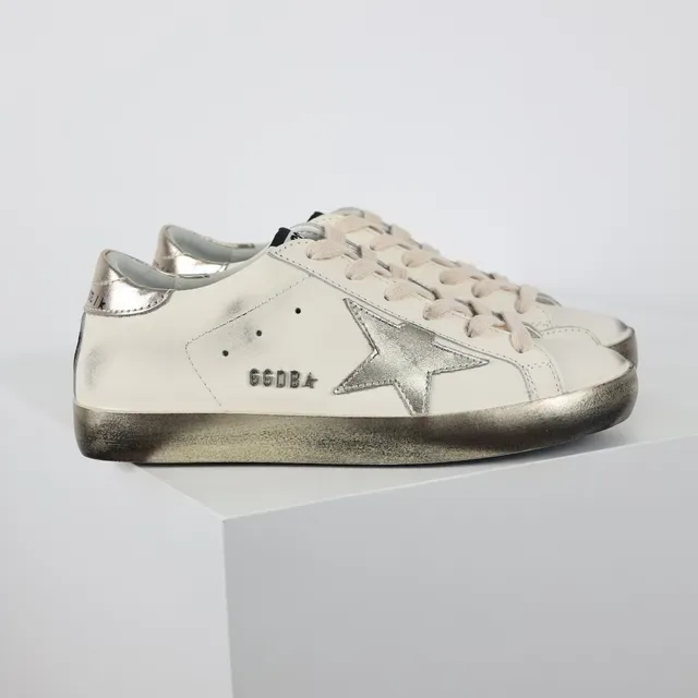 Golden Goose Superstar Off-White Metallic Star জীবনশৈলী স্নিকার 3