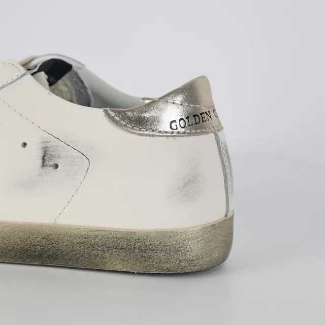 Golden Goose Superstar Off-White Metallic Star জীবনশৈলী স্নিকার 4