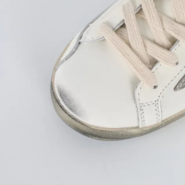 Golden Goose Superstar Off-White Metallic Star জীবনশৈলী স্নিকার 5