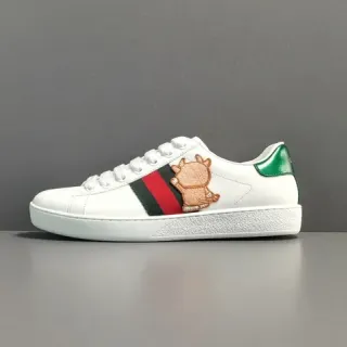 Gucci Ace Zapatillas Lifestyle con Bordados de Oso Blancos