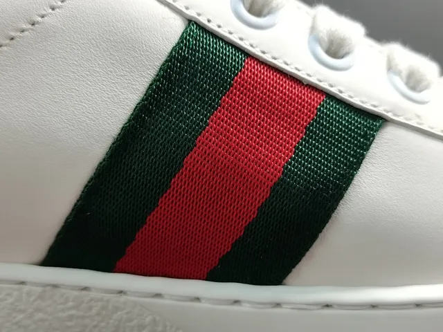 Gucci Ace Bear Embroidered White Lifestyle Sneakers 3