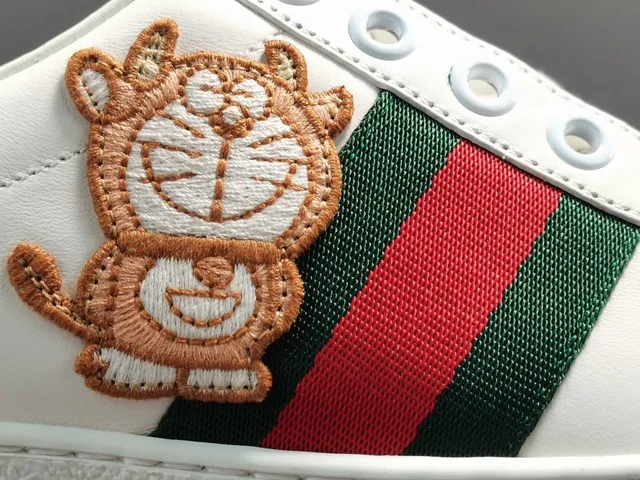 Gucci Ace Bear Embroidered White Lifestyle Sneakers 7