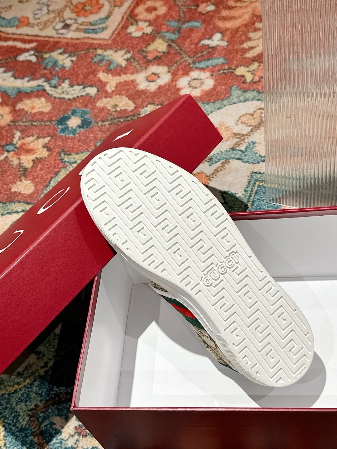 Gucci Ace GG Monogram Web Slip-On Lifestyle Sneakers 3