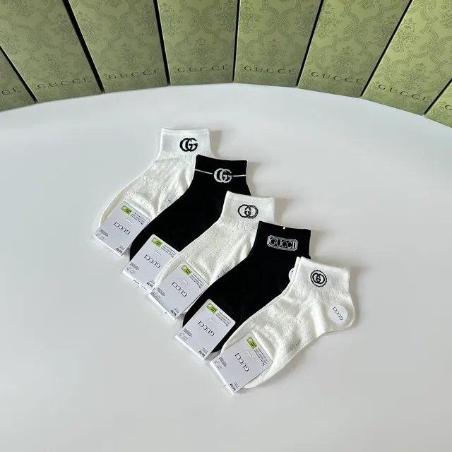 Gucci Ace Interlocking G Logo নিম্ন-কাট এনকেল সক্স 4