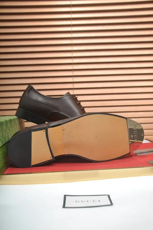 Gucci Chaussures Oxford Marron Cap-Toe 3