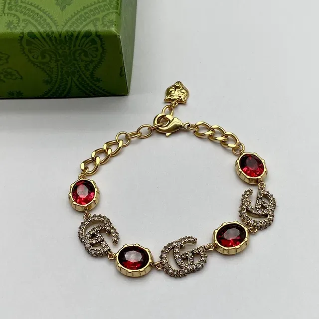 Bracelets en cristal et pierre cabochon inspirés du Gucci GG Marmont 4