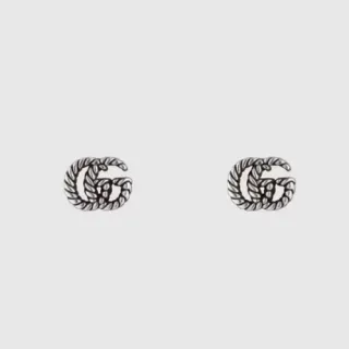 গুসি GG মারমন্ট দড়ি টুইস্ট আন্তঃসংযুক্ত GG স্টাড ইয়ারিংস