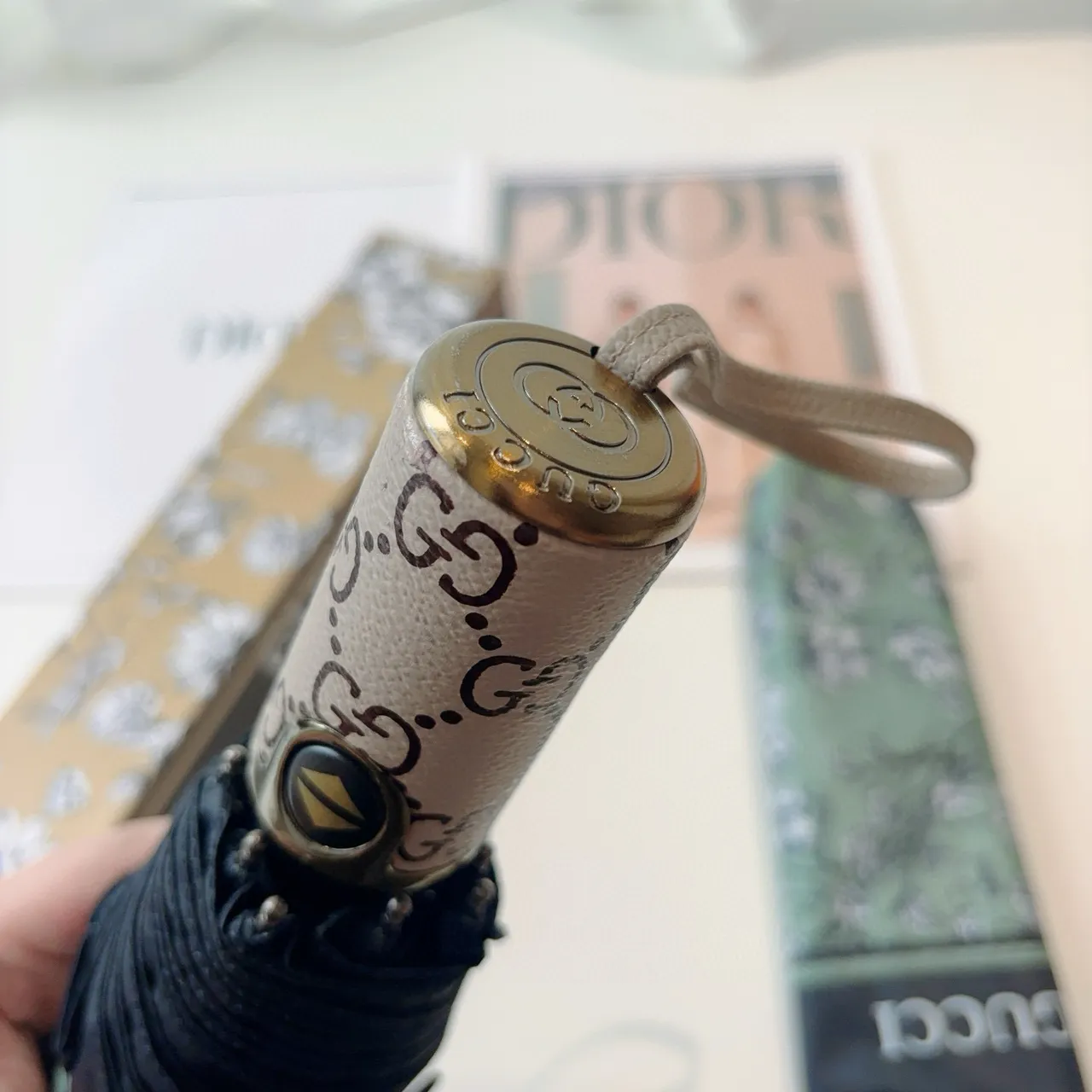 Gucci সবুজ কালো ফুল বোটানিক্যাল প্রিন্ট গ্রেডিয়েন্ট ক্যানোপি হ্যান্ডব্যাগ 4