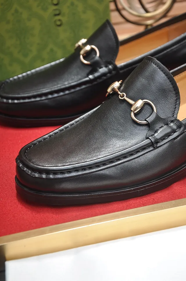 Gucci Horsebit 1955 Loafers de couro preto com Horsebit 2