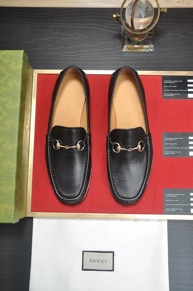 Gucci Horsebit 1955 Loafers de couro preto com Horsebit 5