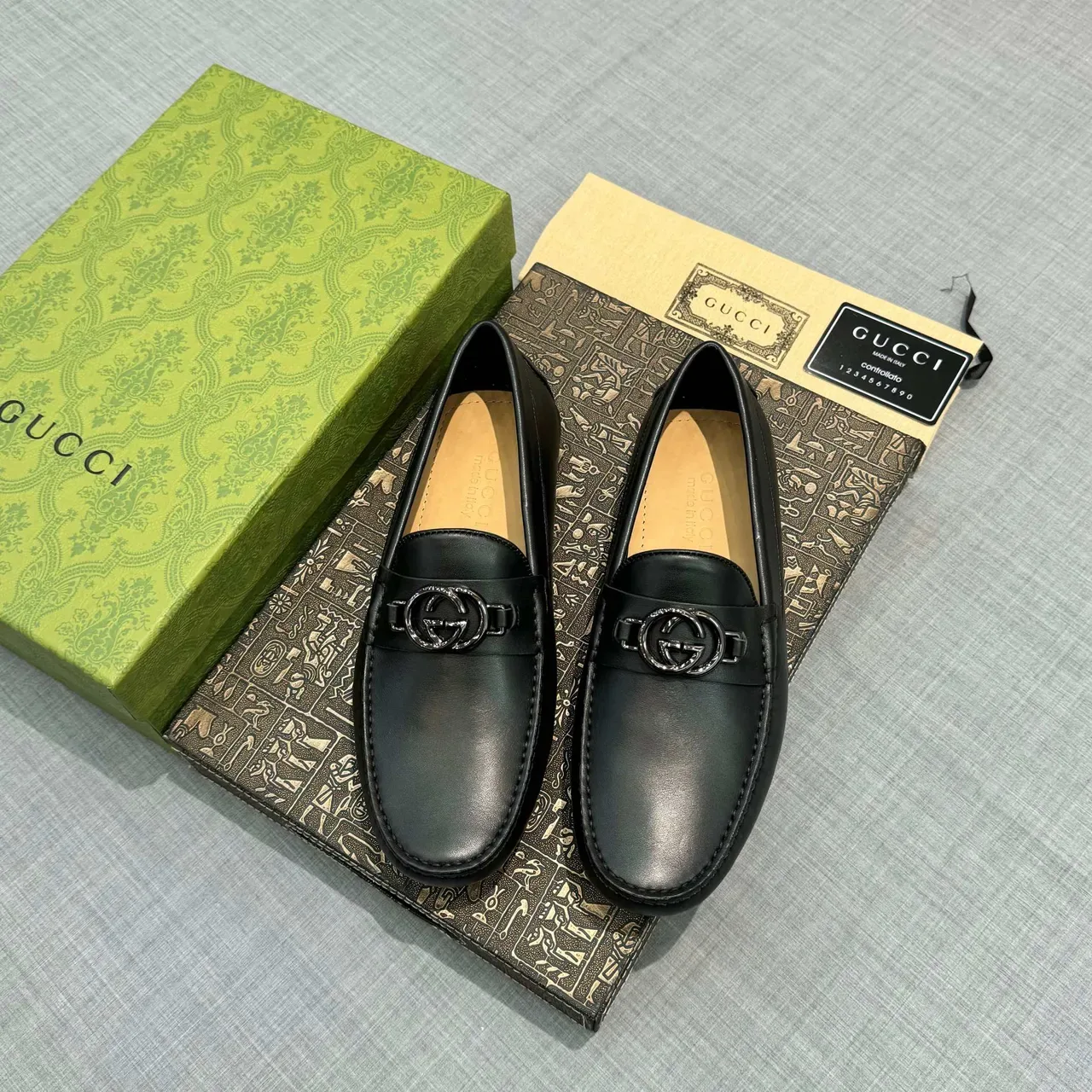 Gucci Horsebit 1955 Black Leather Loafers 6