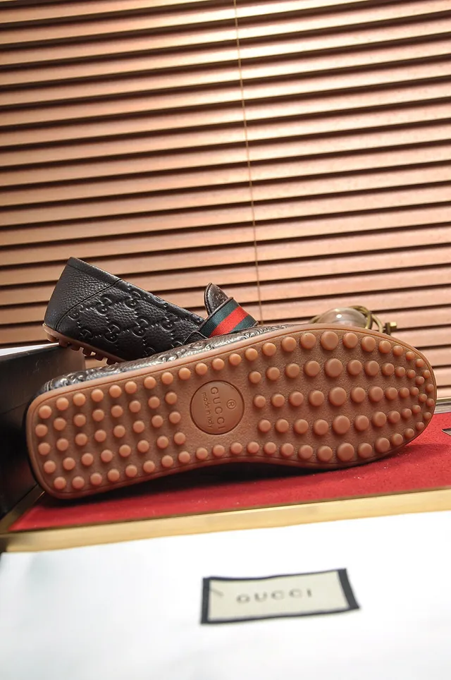 Gucci Horsebit 1955 Brown GG-Embossed Leather Loafers 4