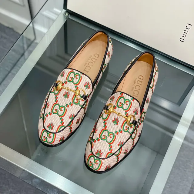 Gucci Horsebit 1955 GG Monogram Beige Loafers 4