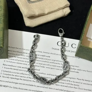 Gucci Interlocking G سلسلة Silver-Tone سوار