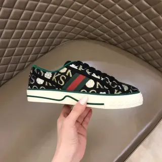 Gucci Monogram-Print Web Stripe Lifestyle سنيكرز