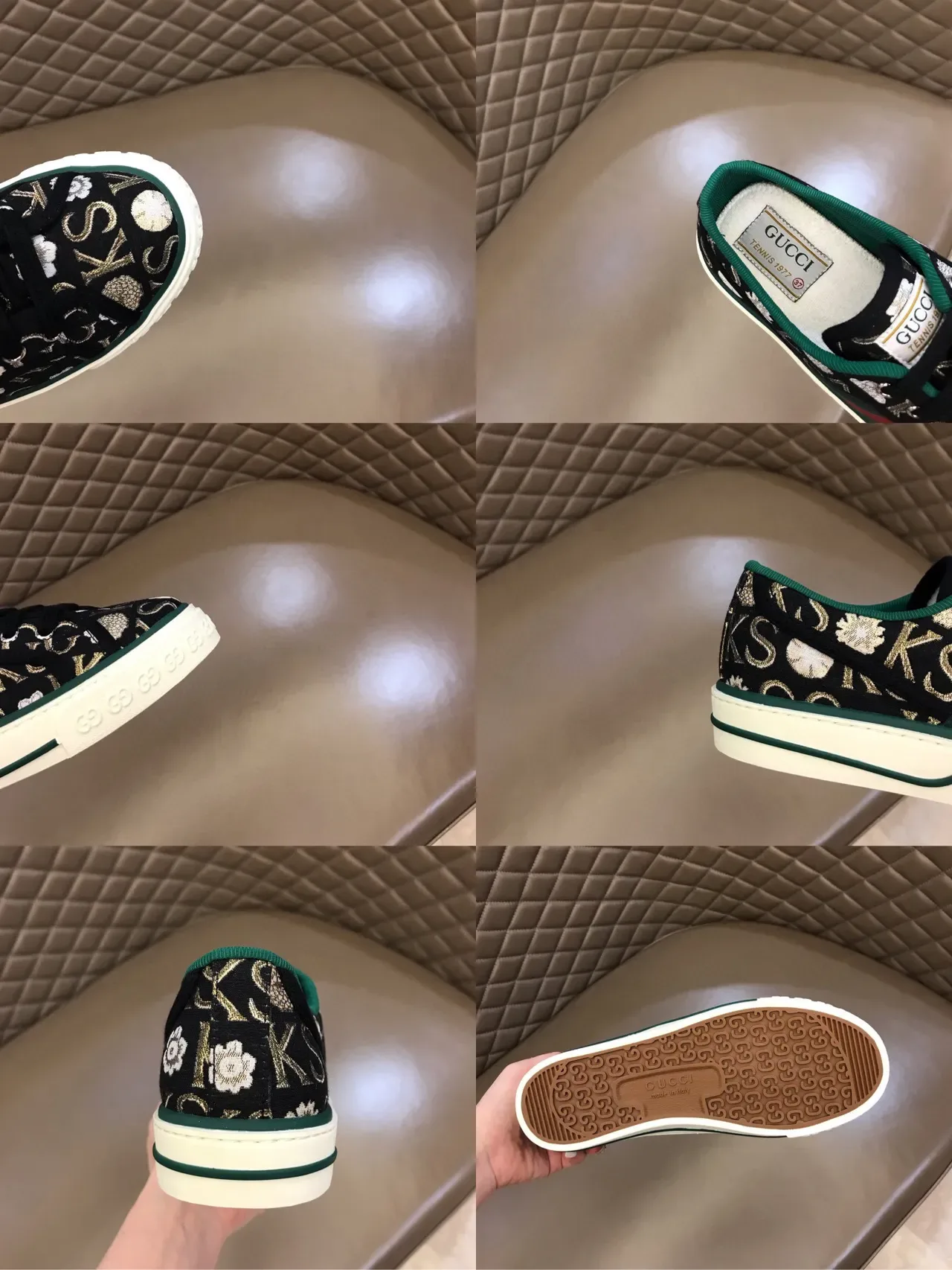 Gucci Monogram-Print Web Stripe Lifestyle Zapatillas 2