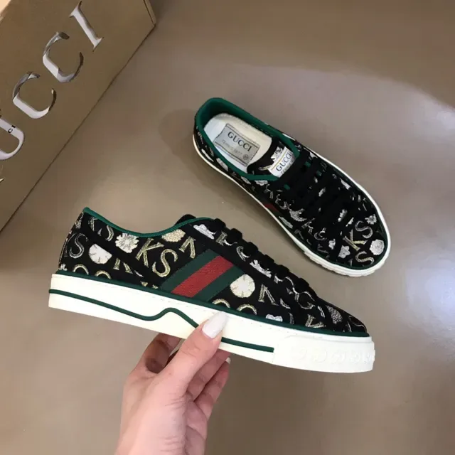 Gucci Monogram-Print Web Stripe Lifestyle Zapatillas 6