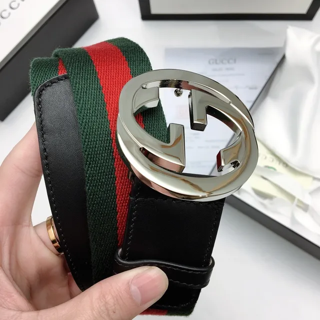 Gucci Ophidia Cinto Canvas Web Verde Vermelho 3