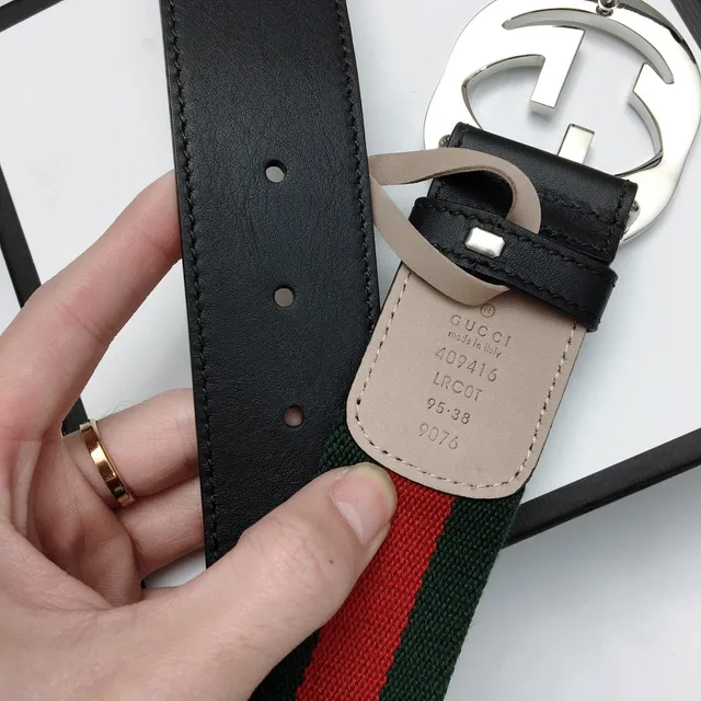 Gucci Ophidia Cinto Canvas Web Verde Vermelho 7
