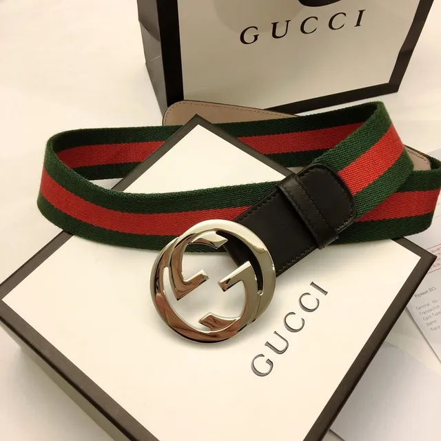 Gucci Ophidia Cinto Canvas Web Verde Vermelho 9