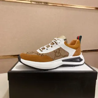 Gucci Rhyton marrón y blanco GG Monogram sneakers lifestyle