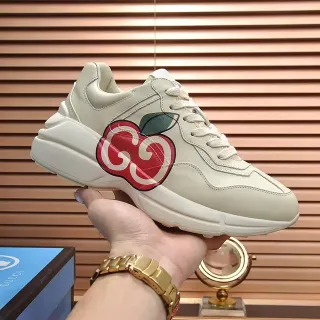 Gucci Screener Apple Motif Cream zapatillas lifestyle