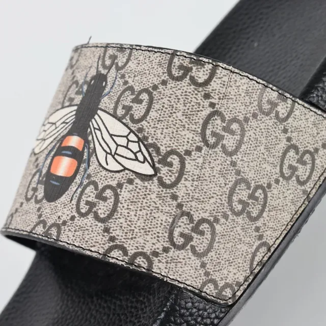 Gucci Screener GG Canvas Bee Motif Slippers 6