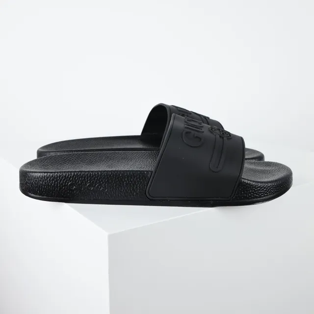 Gucci Screener GG Monogram طباعة الزهور نعال منزلقة 4