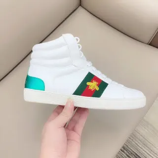 Gucci Screener High Blanco Verde Rojo Turquesa Abeja Zapatillas Lifestyle